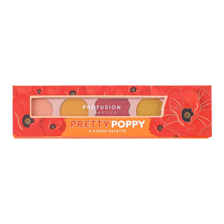 Paleta farduri de pleoape Pretty Poppy, 5 nuante, Profusion Cosmetics, 4.58 g