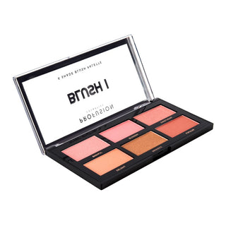 Paleta farduri de obraz Blush I, 6 nuante, Profusion Cosmetics, 16 g