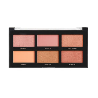 Paleta farduri de obraz Blush I, 6 nuante, Profusion Cosmetics, 16 g