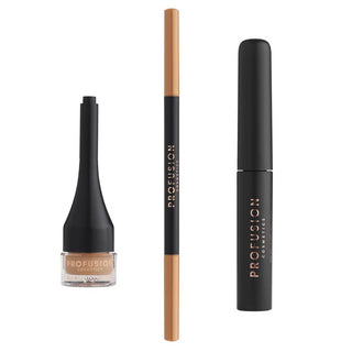 Kit pentru sculptarea sprancenelor Ultimate Brow Sculpt, Blonde, Profusion Cosmetics, 3 articole