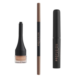 Kit pentru sculptarea sprancenelor Ultimate Brow Sculpt, Soft Brown, Profusion Cosmetics, 3 articole