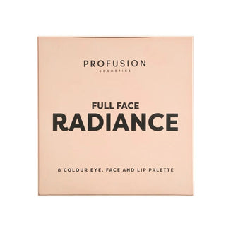 Paleta machiaj complet Full Face, Radiance, 8 nuante, Profusion Cosmetics, 22 g