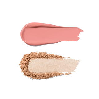 Paleta duo blush cremos & iluminator stralucitor Sunkissed Glow, nuanta Pink Sunrise, Profusion Cosmetics