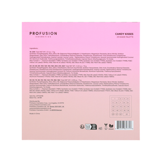Paleta pentru machiaj 23 de nunate, Candy Kisses, Profusion, 26 g