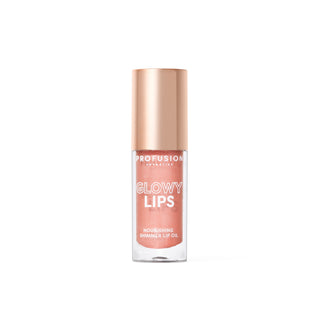 Profusion Cosmetics Glowy Lips ulei hranitor cu sclipici pentru buze, nuanta Main Character, 5 ml