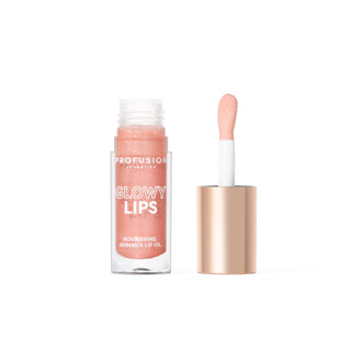 Profusion Cosmetics Glowy Lips ulei hranitor cu sclipici pentru buze, nuanta Main Character, 5 ml