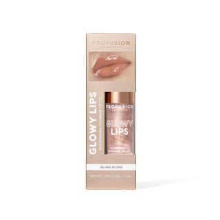 Profusion Cosmetics Glowy Lips ulei hranitor cu sclipici pentru buze, nuanta Bling Bling, 5 ml