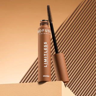 Mascara pentru alungirea genelor, Limitless, nuanta Brown, Profusion Cosmetics, 9 ml