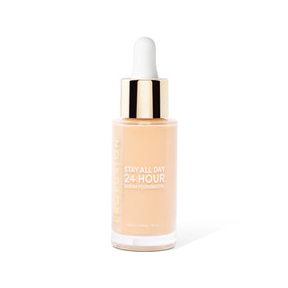 Profusion Cosmetics Fond de ten cu silicon 24 Hour Stay All Day, nuanta Nude Beige, 30 ml