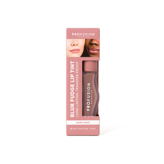 Profusion Cosmetics Blur Lip Tint Nuantator pentru buze, cu efect estompat, nuanta Dark Nude, 10 ml