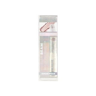 Profusion Cosmetics Jelly Beam Shimmer, Baton multifunctional tip jeleu cu sclipici pentru buze si obraji, nuanta Sugar Beam, 2.5 g