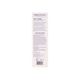 Profusion Cosmetics Jelly Beam Shimmer, Baton multifunctional tip jeleu cu sclipici pentru buze si obraji, nuanta Sugar Beam, 2.5 g