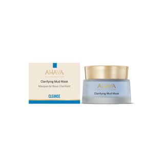 AHAVA Clarifying Mud Mask with packaging on a white background