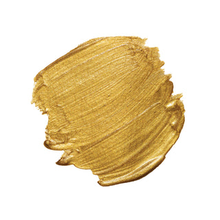 Gold paint swatch on a white background