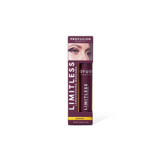 Mascara pentru alungirea genelor, Limitless, nuanta Burgundy, Profusion Cosmetics, 9 ml
