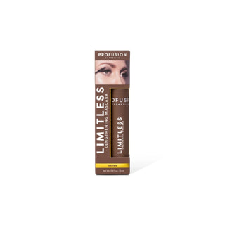 Mascara pentru alungirea genelor, Limitless, nuanta Brown, Profusion Cosmetics, 9 ml