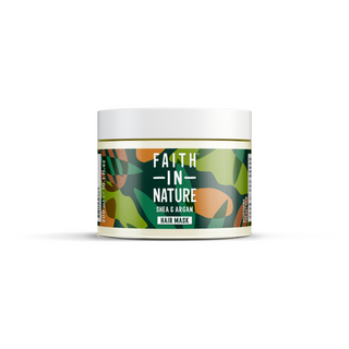 Masca de par naturala hranitoare, cu unt de shea si ulei de argan, Faith in Nature, 300 ml