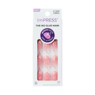 KISS, Unghii autoadezive imPRESS Nails Glow Muse, 30 bucati