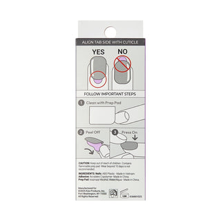 Nail extension kit packaging with instructions on a white background