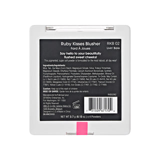 RUBY KISSES, Paleta farduri obraz Blush, Living' Bare, 4 x3.7 g