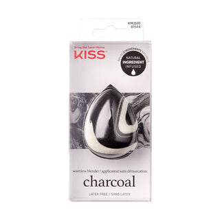 Kiss charcoal makeup product packaging on a white background