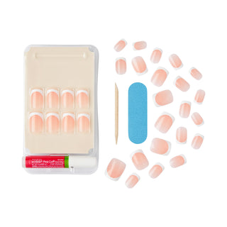 KISS, Unghii false Salon Acrylic cu tehnologie infuzata cu acril, 28 bucati