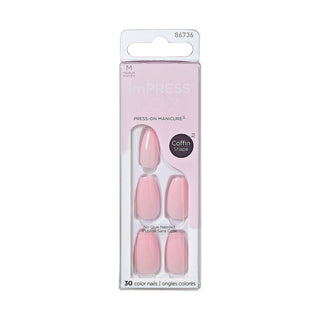 KISS, Unghii false imPRESS, Pink Dream, 30 bucati