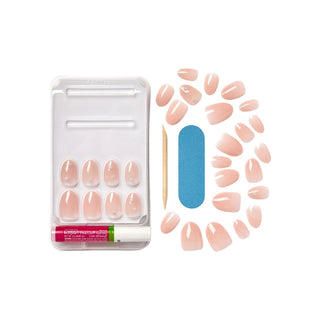 KISS, Unghii false Bare-But-Better Premium Nails Slay, lungime S, 30 bucati