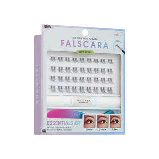 KISS FALSCARA, Gene false tip smocuri cu banda transparenta, Natural Volume, 36 buc.