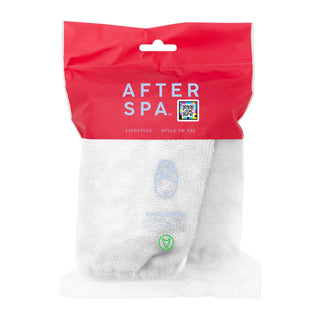 Prosop tip turban pentru par, cu nature, de culoare alb, Afterspa Lifestyle, Afterspa, 1 articol