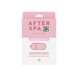 Prosop pentru indepartarea machiajului, cu buzunar, culoare roz, Afterspa Face, Afterspa, 1 articol