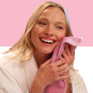 Prosop pentru indepartarea machiajului, cu buzunar, culoare roz, Afterspa Face, Afterspa, 1 articol