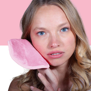 Prosop Travel Size pentru indepartarea machiajului, culoare roz, Afterspa Face, Afterspa, 1 articol