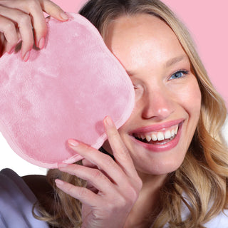 Prosop Travel Size pentru indepartarea machiajului, culoare roz, Afterspa Face, Afterspa, 1 articol