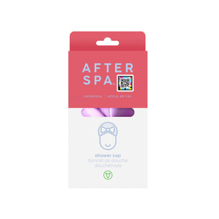 Casca de dus vintage, cu funda, culoare roz, Afterspa Lifestyle, Afterspa, 1 articol