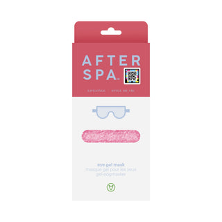 Masca pentru ochi reutilizabila, cu perle de gel, efect revitalizant, culoare roz, Afterspa Lifestyle, Afterspa, 1 articol