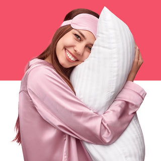 Masca de dormit din satin, fina, culoare roz, Afterspa Lifestyle, Afterspa, 1 articol