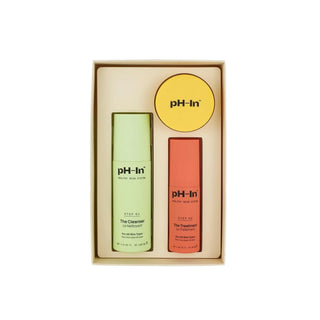 Set rutina de ingrijire a tenului sensibil sau acneic in 3 pasi, pH-In Healthy Skin System, Indeed Labs, 3 articole