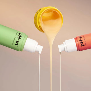 Set rutina de ingrijire a tenului sensibil sau acneic in 3 pasi, pH-In Healthy Skin System, Indeed Labs, 3 articole