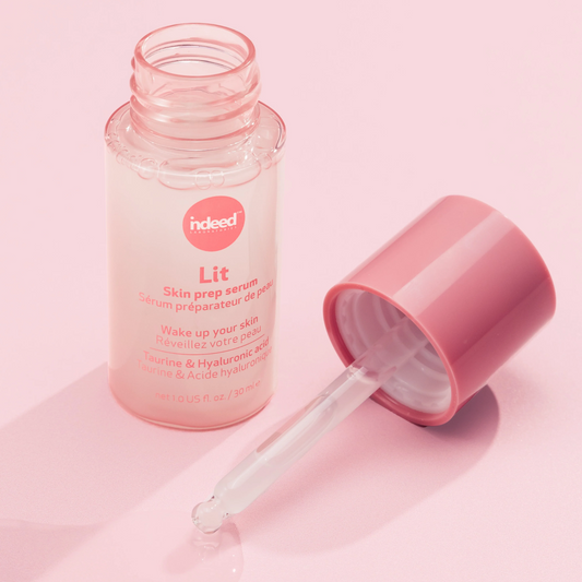 Ser revitalizant pentru pregatirea tenului, cu taurina & acid hialuronic, Lit Skin Prep, Indeed Laboratories, 30 ml