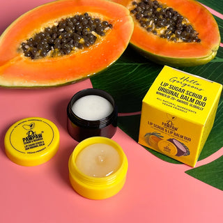 Exfoliant & Balsam pentru buze cu ricin si aloe vera, Dr.PAWPAW, 16 ml
