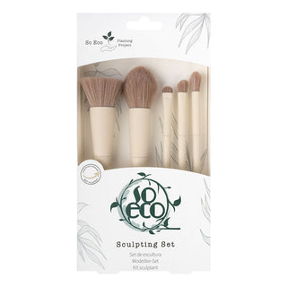 Set 5 Pensule Ecologice de Machiaj pentru Sculpting, So Eco