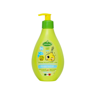 Sapun lichid delicat pentru fata si maini, ideal pentru pielea sensibila a bebelusilor, 0+ luni, Cipollino Baby Care, 250 ml