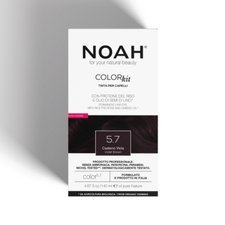 Vopsea de par naturala, Saten violet, 5.7, Noah, 140 ml
