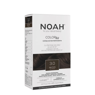 NOAH Colorkit permanent hair color box in shade 1.0 Black, shown on a clean white background.