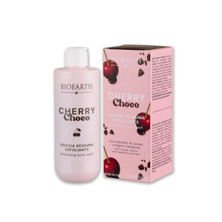 Gel de dus exfoliant cu extract de cacao, cirese & zmeura, Cherry Choco, BIOEARTH, 250 mldv
