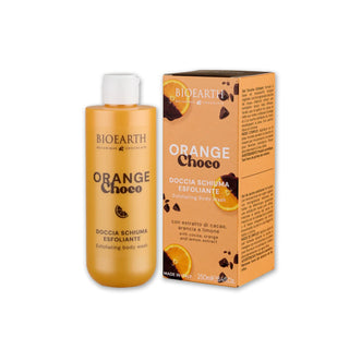 Gel de dus exfoliant cu extract de cacao, portocala & lamaie, Orange Choco, BIOEARTH, 250 ml