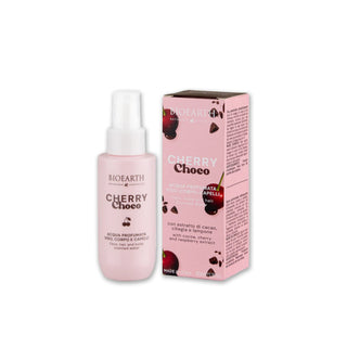 Apa parfumata pentru fata, corp si par, cu extract de cacao, cirese & zmeura, Cherry Choco, BIOEARTH, 100 ml