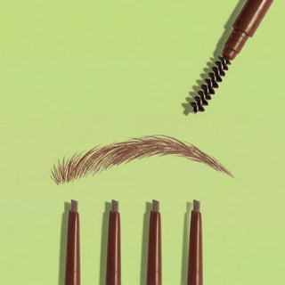Creion pentru sprancene cu periuta, Brow Craft, nuanta Dark Brown, Colour Spell by Profusion, 0.07 g