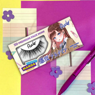 Gene false premium, efect 3D, model Kirei-Sama, Chibi Manga Faux Mink, Rude Cosmetics, 1 articol